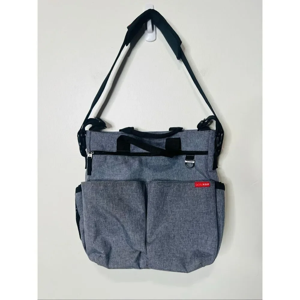 Skip Hop Gray Black Unisex Baby Bag